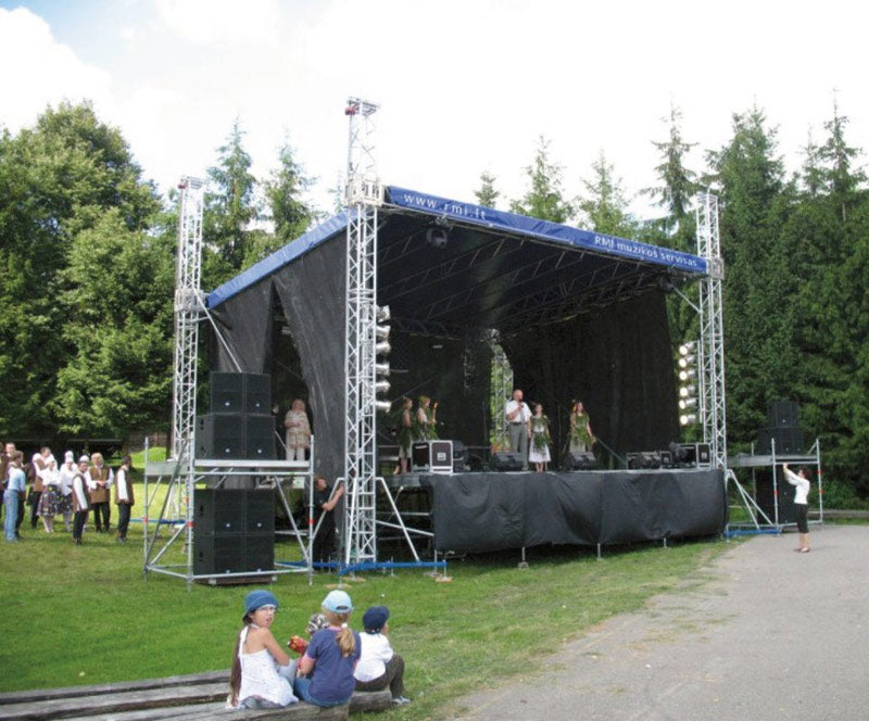 ProFlex Straight Shape Roof system, 390mm (15.35") Square  Truss Construction. Canopy and Walls included.