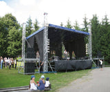 ProFlex Straight Shape Roof system, 390mm (15.35") Square  Truss Construction. Canopy and Walls included.