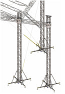 PA Wings 8m high 3m wide, without chain hoists