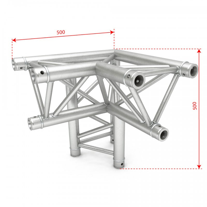 F34 Triangle Truss - 3 Way 90˚ Right Corner