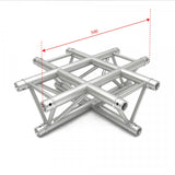 F34 Triangle Truss - 4 Way Cross Junction