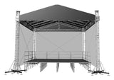 ProFlex Gable Shape Roof system,  390mm (15.35") Square  Truss Construction. Canopy and Walls included.