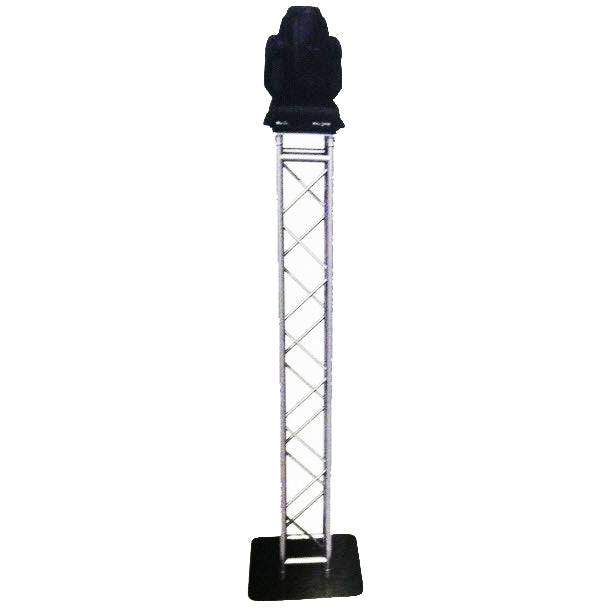 12" (2mm) Square Truss Moving Head Totem - 8.2Ft High