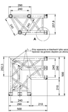 F34 Triangle Truss -  2 Way 90˚ Horizontal Corner